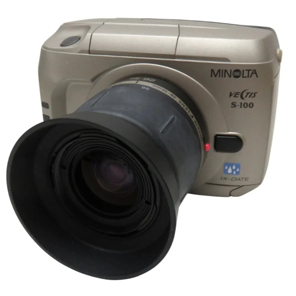 Vintage MINOLTA VECTIS‎ S-100 APS Camera, 28-56MM Lens & Manual